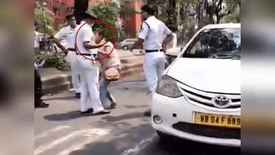 लॉकाडाउन के दौरान रोका तो महिला ने की पुलिस को दांत से काटने की कोशिश, वीडियो वायरल