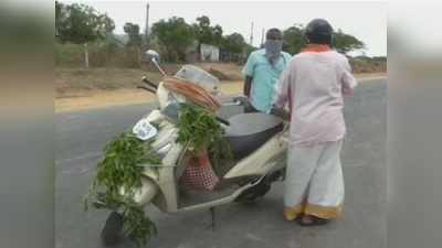 போலீசுக்கே டஃப் கொடுத்த வாகன ஓட்டி..! கொரோனா பீதியில் ஓர் சுவாரசியம்...