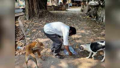 ಮೂಕಪ್ರಾಣಿಗಳ ಹಸಿವು ತಣಿಸುವ ಆಪತ್ಬಾಂಧವ: ಕೊರೊನಾ ಲಾಕ್‌ಡೌನ್‌ ನಡುವೆಯೂ ಬೀದಿನಾಯಿಗಳು ಹಸಿವಿನಿಂದ ನರಳಿಲ್ಲ!