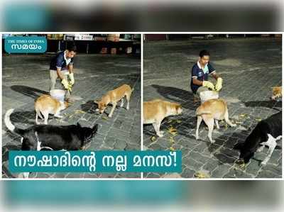 കൊച്ചിയിൽ മാത്രമല്ല വയനാട്ടിലുമുണ്ട് ഒരു നൗഷാദ്! ലോക്ക് ഡൗൺ കാലത്ത് തെരുവ് നായ്ക്കള്‍ക്കും പൂച്ചകള്‍ക്കും കുശാല്‍