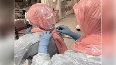 कोरोना वायरस: इंग्लैंड के डॉक्टर बिन बैग और प्लास्टिक एप्रन पहन कर रहे इलाज