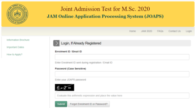 JAM Admission 2020: दाखिले की प्रक्रिया शुरू, 10 मई तक ऑनलाइन करें अप्लाई
