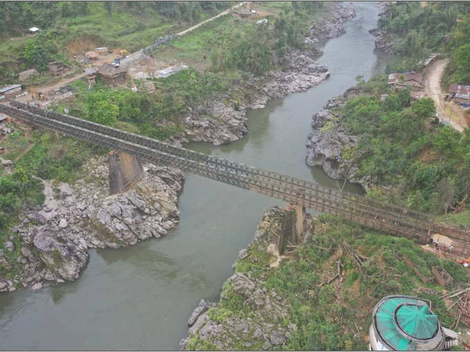 27 दिन में चीन की सीमा के पास पुल बनाया