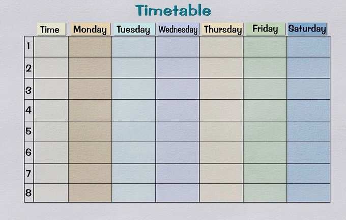 Time Table