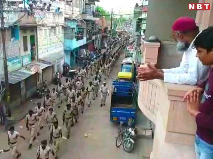 रमजान से पहले जोधपुर में पुलिस का रूट मार्च