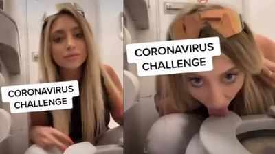 હવે આવી Coronavirus Challenge: યુવતીએ કર્યું આવું ગંદુ કામ, વિડીયો વાઈરલ