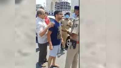 ગુજરાતમાં લૉકડાઉન: કાર ચાલકને રોક્યો તો રોફ જમાવવા લાગ્યો, પોલીસકર્મીએ આ રીતે શાંત પાડ્યો