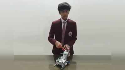 કોરોનાઃ ધોરણ 7માં ભણતા આ ભારતીય વિદ્યાર્થીએ બનાવ્યું રોબોટ સેનિટાઇઝર