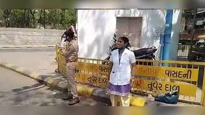 અમદાવાદ: કાલુપુર સર્કલ પાસે આરોગ્યકર્મીઓ અને ટ્રાફિક પોલીસ વચ્ચે થઈ બબાલ