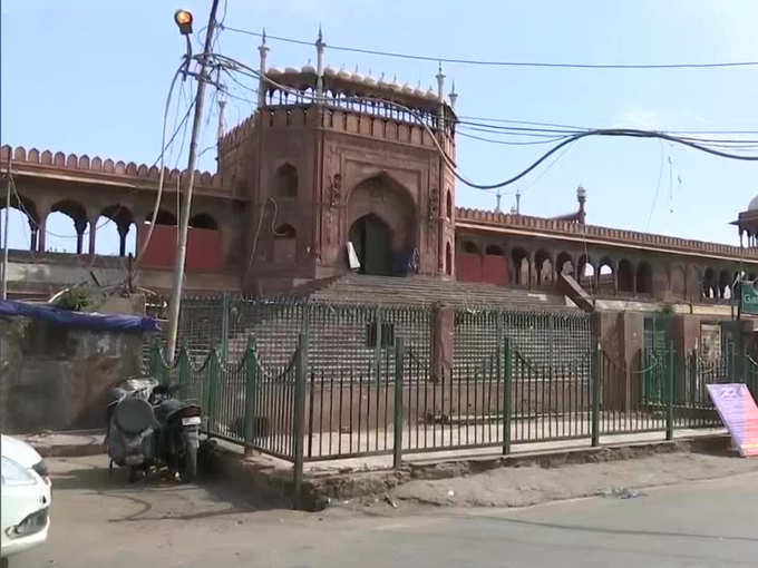 ​दिल्ली की जामा मस्जिद दिखी सुनसान