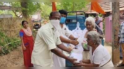 സഹായഹസ്തവുമായി സേവാഭാരതി; വെങ്ങന്നൂരില്‍ ഭക്ഷ്യ ധാന്യ കിറ്റ് വിതരണം