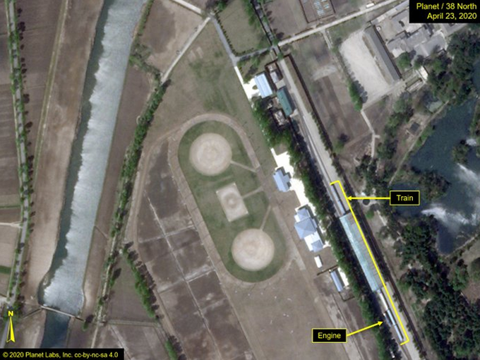 उपग्रह से ली गई किम जोंग उन के ट्रेन की तस्‍वीरें
