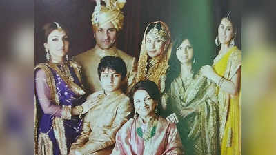 सामने आई करीना कपूर और सैफ अली खान की शादी की अनदेखी तस्वीर, रॉयल दिख रहे इब्राहिम और सारा अली खान