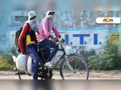 ঘরের টানে ২ হাজার কিমি সাইকেলে পাড়ি যুবকের