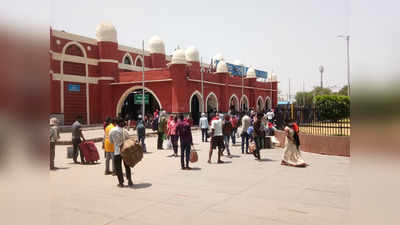 गुजरात से चलकर प्रवासी स्पेशल ट्रेन से 1200 मजदूर पहुंचे कानपुर