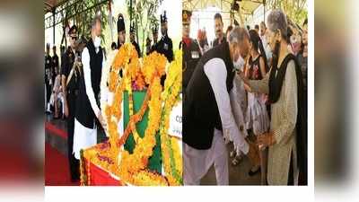 हंदवाड़ा शहीद : मां के छूए पैर, CM गहलोत ने कर्नल आशुतोष शर्मा की शहादत को किया सलाम