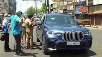 BMW காரில் 80 கிமீ பயணம் செய்து காய்கறி வாங்க திட்டம்- சிரிப்பை அடக்க முடியாத போலீசார்..!