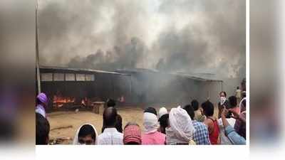 ​Rajasthan lockdown: सब्जी मंडी में लगी भीषण आग , ज्यादातर दुकानें जलकर हुई ख़ाक