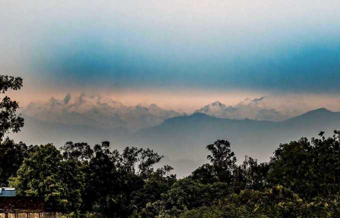 सहारनपुर से नजर आईं हिमालय की चोटियां