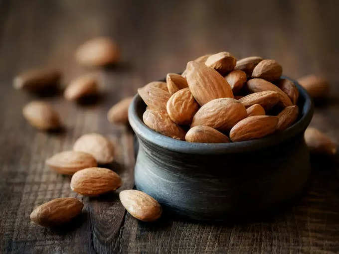 Almonds  in bowl