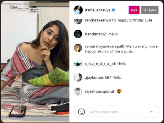 Anasuya Instagram Live