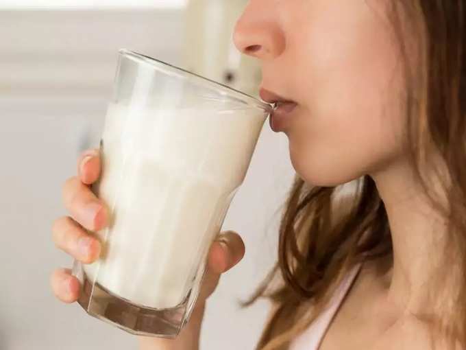 Women Drining milk