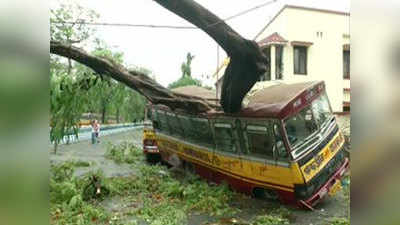 Amphan Cyclone: कोलकाता में अम्फान का कोहराम, पेड़ ने काट डाली पूरी बस!