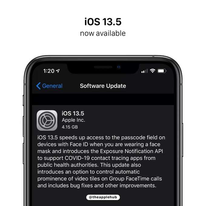 iOS 13.5