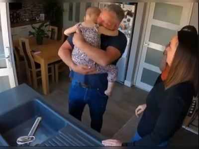 કોરોના: કેન્સરથી પીડિત બાળકી 50 દિવસ પછી પિતાને મળી ત્યારે...જુઓ વિડીયો