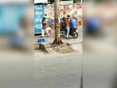 भरतपुर में सरस डेयरी बूथ का एक वीडियो सोशल मीडिया पर वायरल
