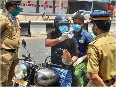 ലോക്ക്ഡൗണ്‍ ലംഘിച്ച് രാത്രി നിരത്തിലിറങ്ങിയവർക്കെതിരെ നടപടിയുമായി പോലീസ്