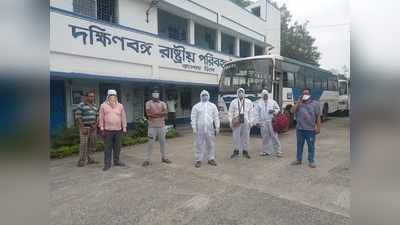 PPE পরে চালক-কনডাক্টররা, আজ থেকে ৫৩ রুটে সরকারি বাস