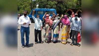 ಪರಿಹಾರ ಬಿಡುಗಡೆಗೆ ಆಗ್ರಹಿಸಿ ಸಂತ್ರಸ್ತರ ಪ್ರತಿಭಟನೆ