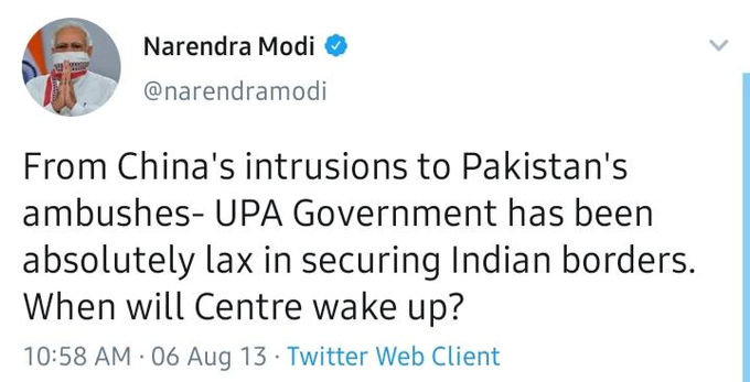 PM Modi Tweet On China