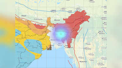 भारत-बांग्लादेश सीमा के पास भूकंप के झटके, रिक्टर स्केल पर 4.3 तीव्रता