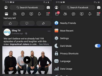 फेसबुक ऐप में आ रहा है डार्क मोड, वेब वर्जन पर पहले ही मिला ऑप्शन