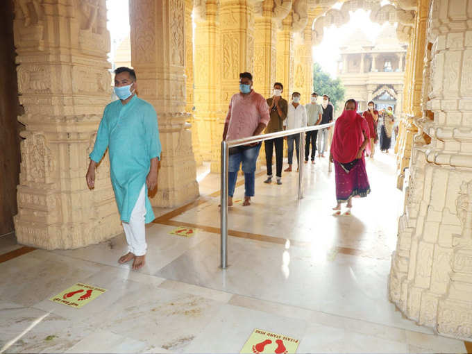 80 दिनों के बाद खुला मंदिर