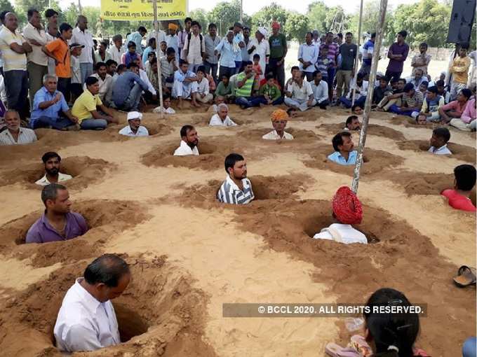 ​पहले हुआ था जमीन समाधि सत्याग्रह