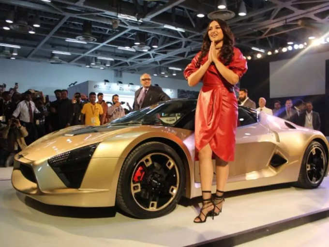 Sonakshi Sinha with DC TCA sportscar