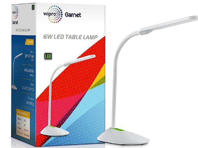 Wipro Garnet 6W LED Table lamp-3 Grade dimming and Color Changing(Cool Day Light/N