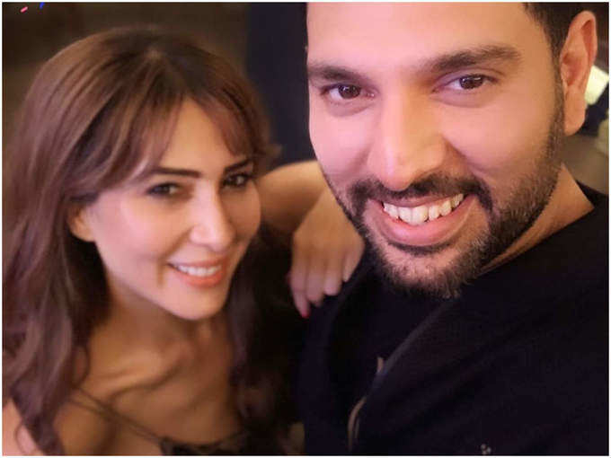 yuvraj and kim sharma1