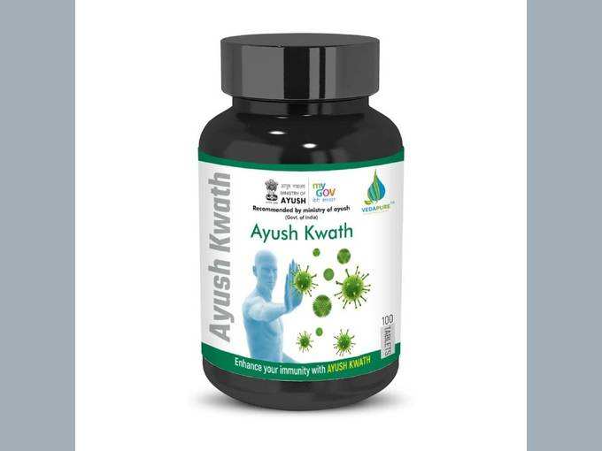 VedaPure Natural Ayush Kwath - Enhance your immunity &amp; Restore Quality Life - 100 Tablets