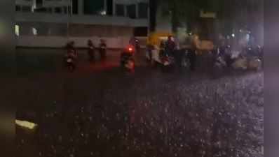 અમદાવાદ-ગાંધીનગરમાં વહેલી સવારે વીજળીના કડાકા ભડાકા સાથે ધોધમાર વરસાદ