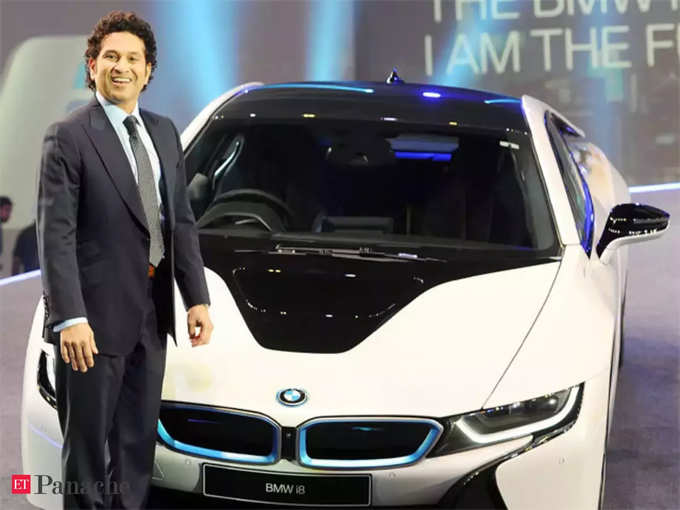 Sachin Tendulkar with BMW i8