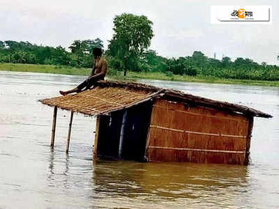 রাতভর বৃষ্টিতে বন্যার ভ্রুকুটি ডুয়ার্সে