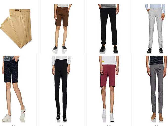 Men Trouser, Pants and Short Pants in Amazon Wardrobe Sale