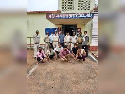 Damoh पुलिस ने 7 डकैतों को हथियार के साथ किया गिरफ्तार, जबलपुर से आए थे सभी