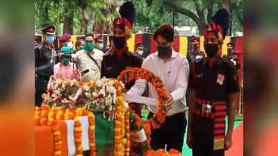 भारत-चीन झड़प में शहीद दीपक कुमार का पार्थिव शरीर प्रयागराज पहुंचा, 21 राइफल की सलामी