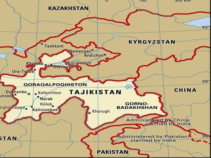 चीन का तजाकिस्तान पर दावा