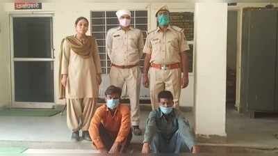 100 से ज्यादा चोरी करने वाले बदमाश सोनू- मोनू को अलवर पुलिस ने दबोचा